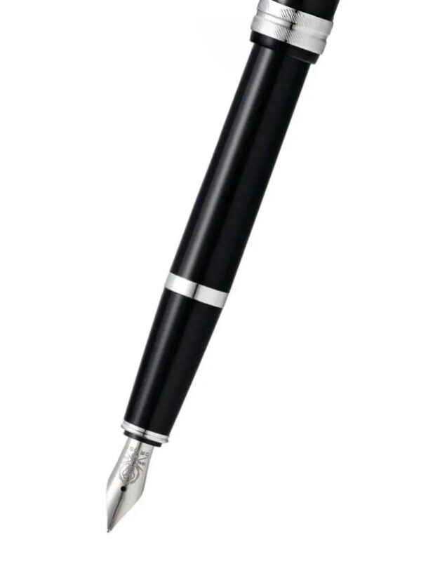 Cross Bailey Light Fountain Pen - Black w/ Silver Colored Trim
