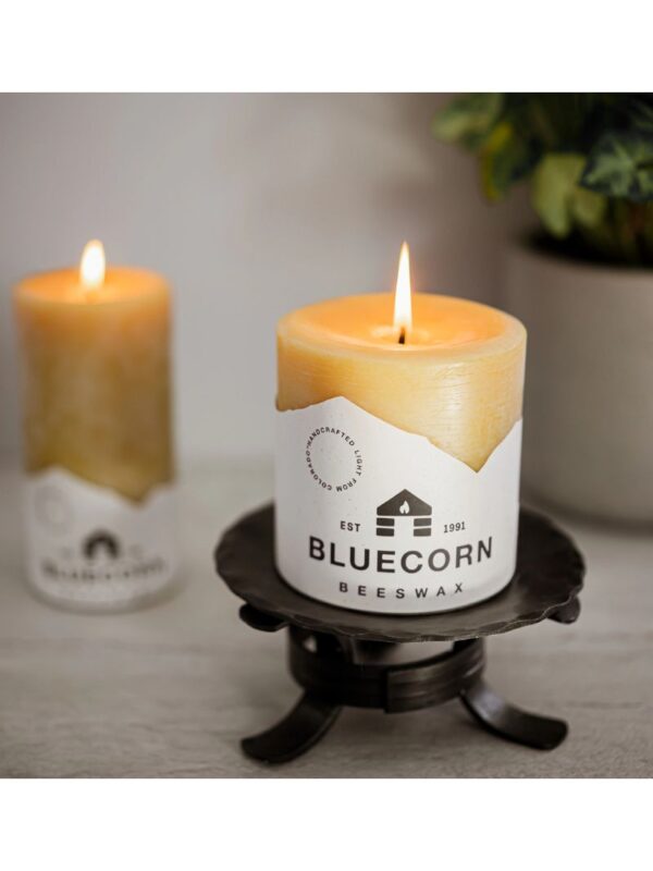 Pure Beeswax Pillar Candle - 3" Diameter