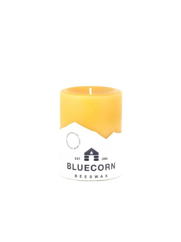 Pure Beeswax Pillar Candle - 3" Diameter