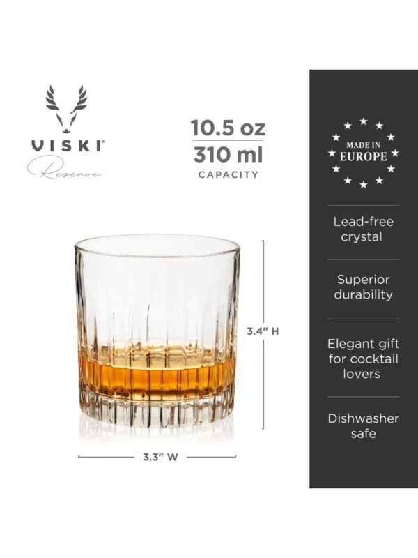 drinkware_viski_milo_glasses_6_800x1066 Viski Reserve Milo European Crystal Neat Glasses (Set of 4)