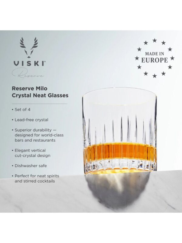 drinkware_viski_milo_glasses_7_800x1066 Viski Reserve Milo European Crystal Neat Glasses (Set of 4)