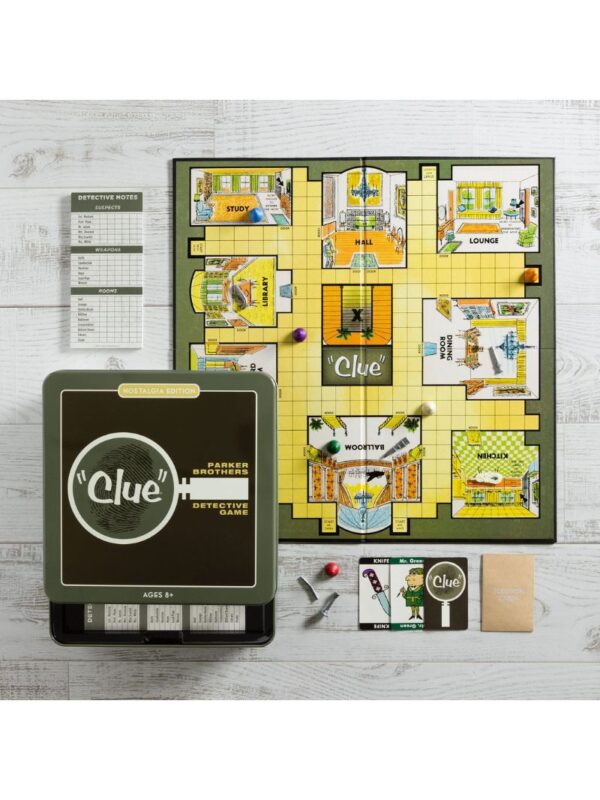 game_clue_nostalgia_tin_2 Clue Nostalgia Edition Board Game
