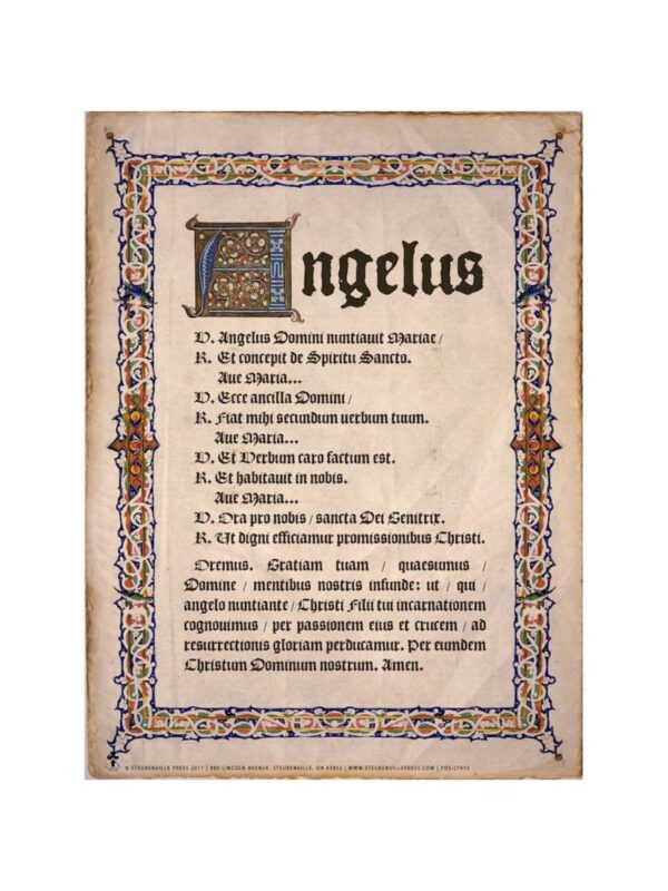 poster_latin_angelus_800x1066 Latin Angelus Poster - 12" x 16"