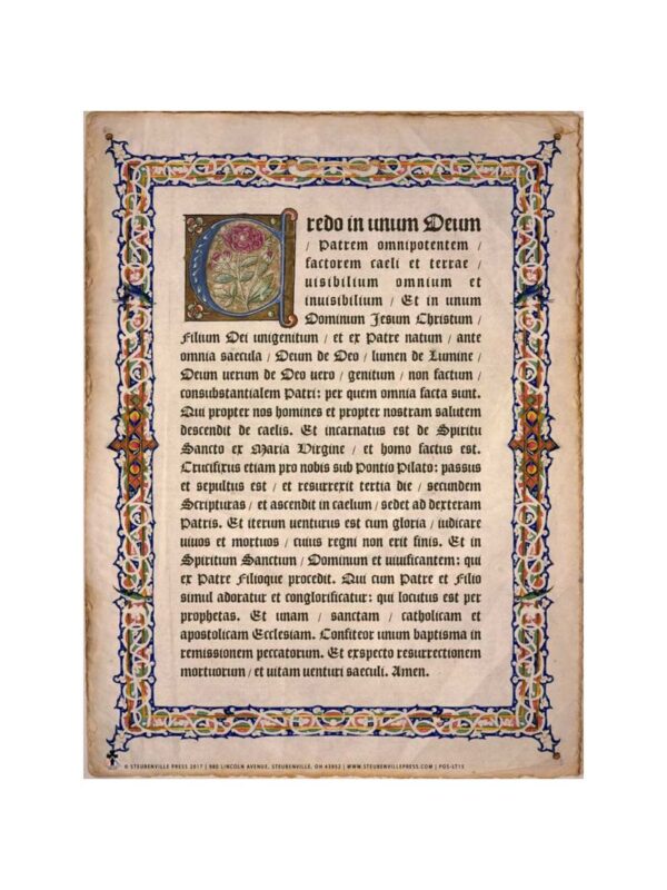 poster_latin_nicene_creed_800x1066 Latin Nicene Creed Poster - 12" x 16"