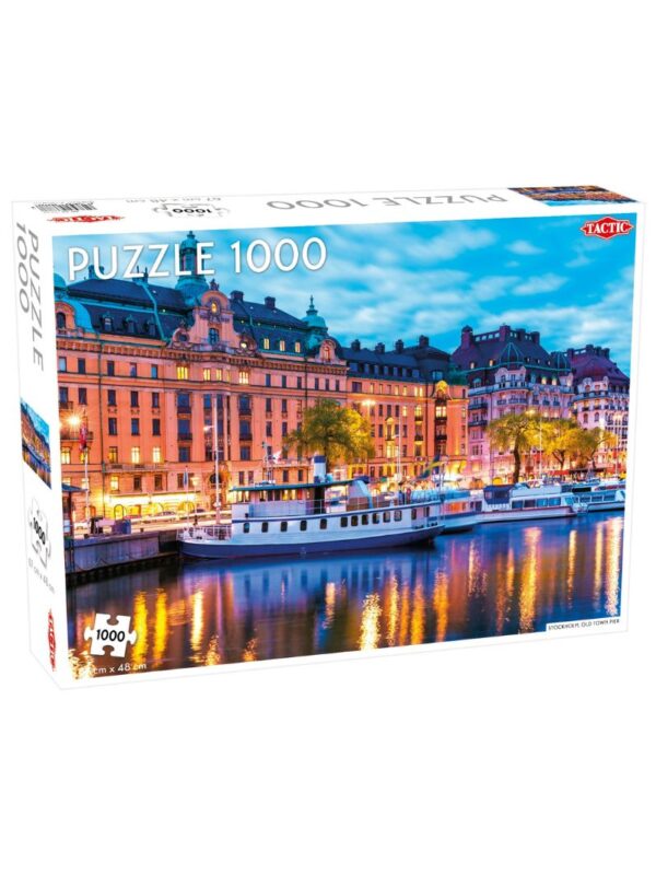 Tactic 1000 Piece Puzzle - Stockholm Old Town Pier