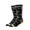 Bourbon Cousins Cigar and Whiskey Socks - Black & Tan
