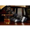 Bourbon Cousins Cigar and Whiskey Socks - Black & Tan