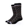 Bourbon Cousins Whiskey Glasses Socks - Black & Copper