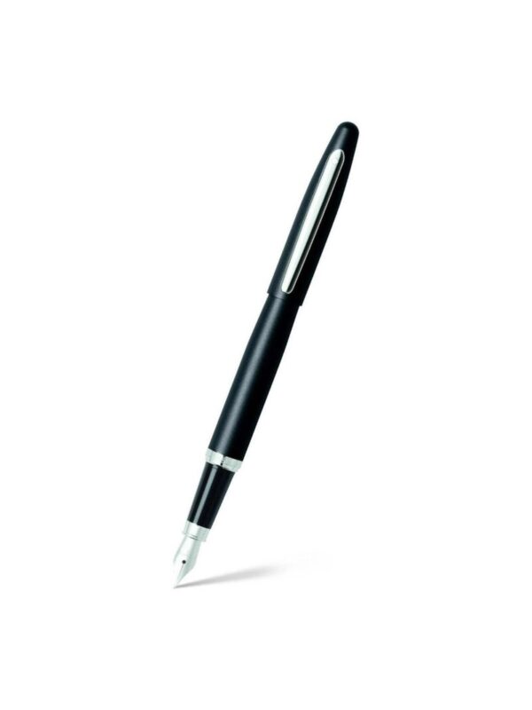 Sheaffer VFM Matte Black Fountain Pen w/ Chrome Trim