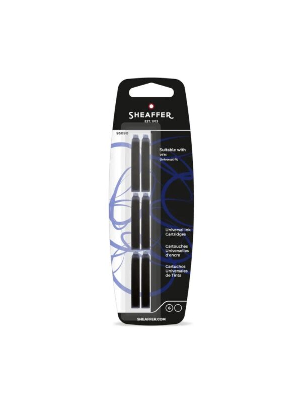 ink_sheaffer_universal_ink_cartridge_black_6_pack_1_800x1066 Sheaffer Universal Ink Cartridges - Black (Pack of 6)