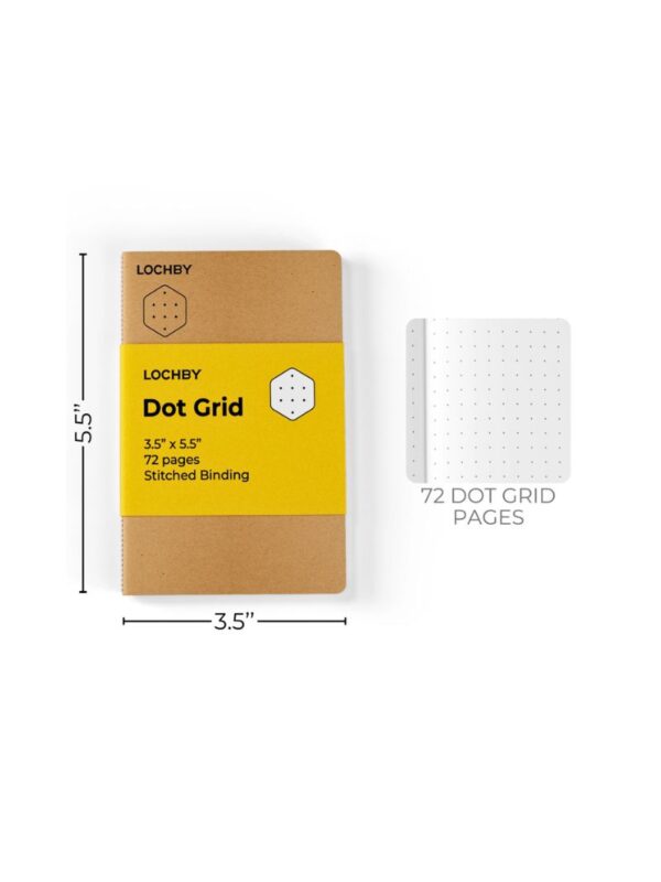 notebook_lochby_pocket_sized_3.5_5.5_dot_grid_2_800x1066 Lochby Pocket-Sized Notebook 3.5" x 5.5" - Dot Grid