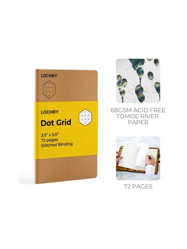 notebook_lochby_pocket_sized_3.5_5.5_dot_grid_3_800x1066 Lochby Pocket-Sized Notebook 3.5" x 5.5" - Dot Grid